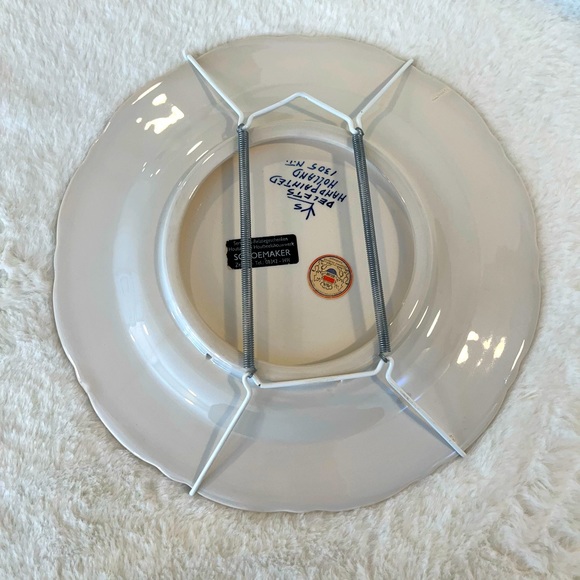 19th century Handpainted Vintage delft plate - Picture 4 of 5